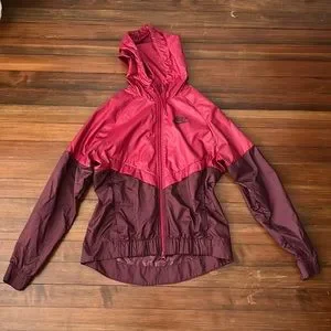 pink nike womens rain jacket wind breaker